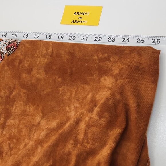 Dream Catcher Graphic T Shirt Womens 3XL Brown Top Tie Dye Native American TT05X - Picture 4 of 5